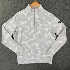 Peter Millar Perth Men Small Tip The Crown Pullover 1/4 Zip Performance Golf