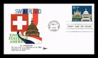 US COVER SWITZERLAND 700TH ANNIVERSARY FIRST DAY ISSUE GILL CRAFT CACHET