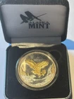Alaska Mint -  1 oz .999 Fine Silver - Gold Gilded Proof Bald Eagle Round No/CoA