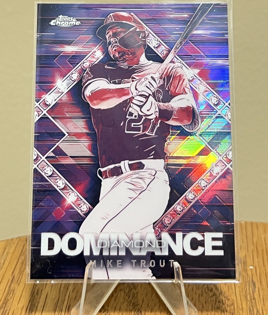 2023 Topps Chrome Update Mike Trout Diamond Dominance #DD-4 Angels Case Hit