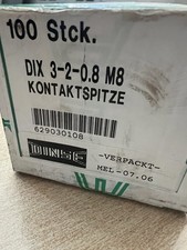 100x Kontaktspitze Stromdüse Dinse DIX 3-2-0,8 M8x28   629030108