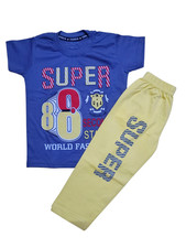 Boys Cotton Outfit T Shirt Pajama Set Kids Comfortable Fit