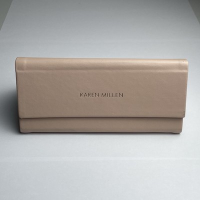 Karen Millen Brillenetui Rosa Hartschalenhülle Magnetverschluss Faltbar Original