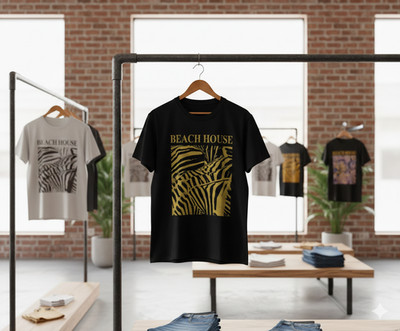 Beach House Zebra Graphic Indie Rock Band T-Shirt Black Unisex - T444