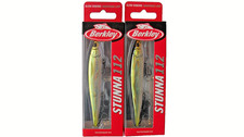 Lot of 2 BERKLEY STUNNA 112 Jerkbaits in NEBU color