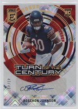 2023 Donruss Elite Turn of the Century Red 48/49 Roschon Johnson Auto 0nr3