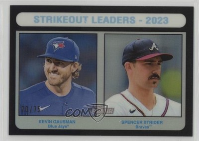 2024 Topps Heritage High Number Chrome Black Border 20/75 Spencer Strider 4g8