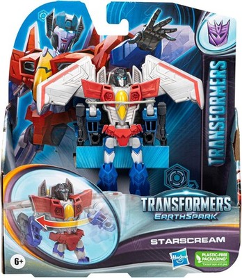 Transformers Toys EarthSpark Warrior Class Starscream Action Figure