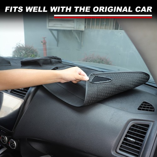2IN1 Car Dashmat Dashboard Sunshade Pad W Storage Bag For Mitsubishi ASX 2011-18 - Picture 5 of 12