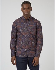 Ben Sherman men’s paisley print cotton shirt XXL NEW RRP £75