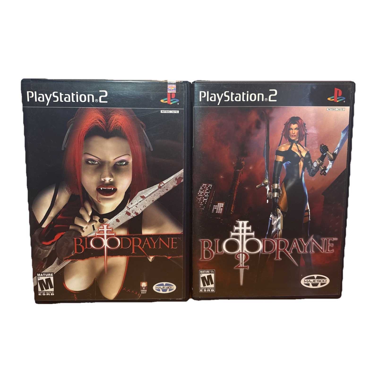 BloodRayne 1 y 2 para PS2 CIB con manuales ambos como nuevos Survival Horror PlayStation 2 