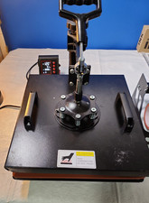 Presse à Chaleur Swing-Away Style VEVOR 15"x15" Testée et Fonctionnelle avec Accessoires