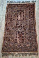 Handgeknüpfter Gebetsteppich Hatschlou Pakistan ca.150x90cm schön edel Top Antik