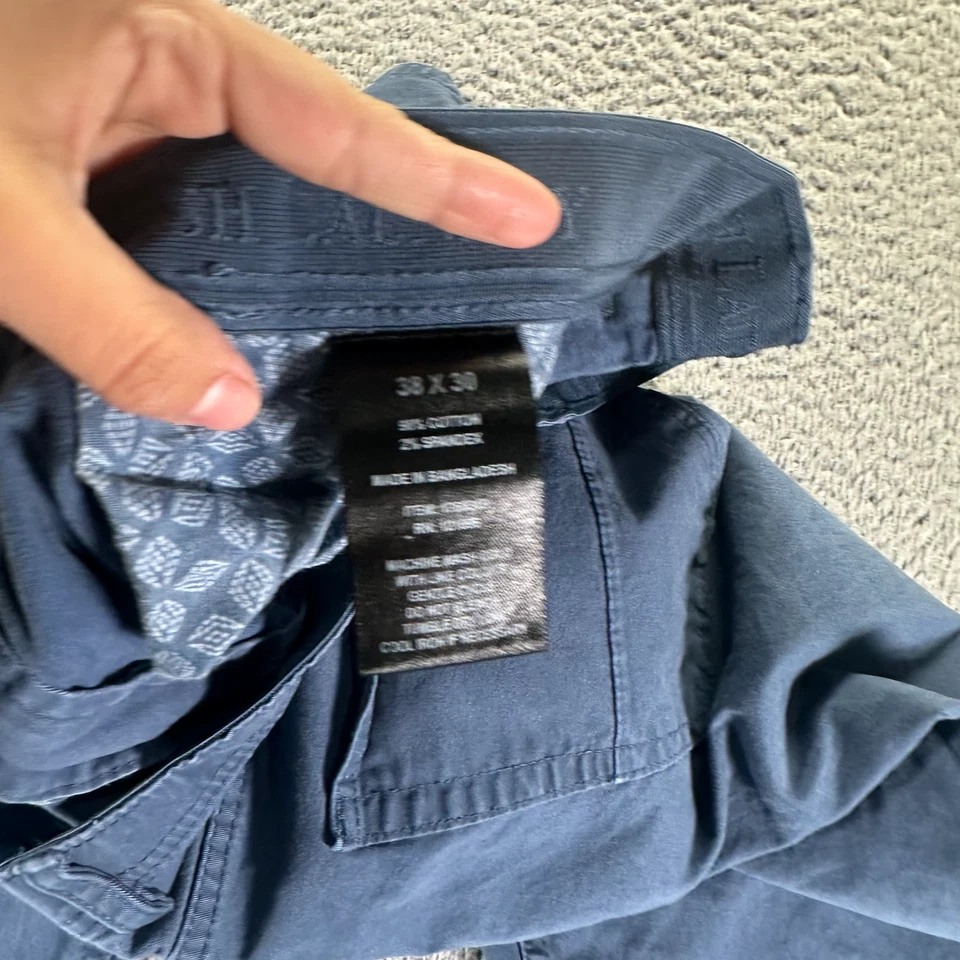 English Laundry Pant Men 38x30 Blue Cotton Chino Preppy Stretch Classic Business - Image 3 of 4