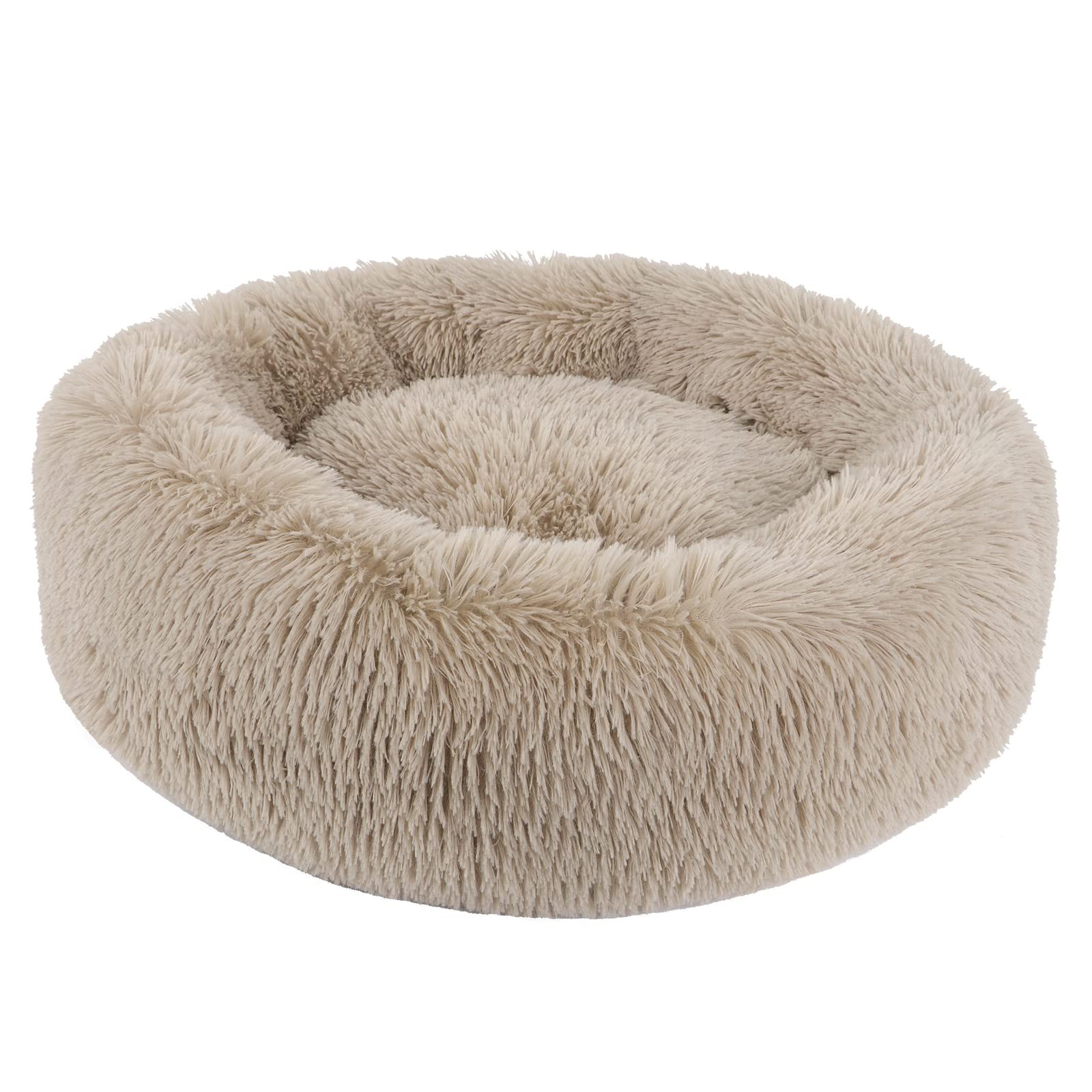 Fluffy lit pour chien donut apaisant - Panier chat orthopédique L