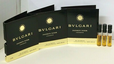 BVLGARI JASMIN NOIR L'ESSENCE 0.05 oz each MINI Spray for WOMAN (3 Carded Vials)