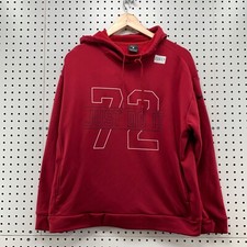 Nike Hoodie Mens Small Red Sweatshirt 72 Just Do It Graphic Pullover 23.5x25.5