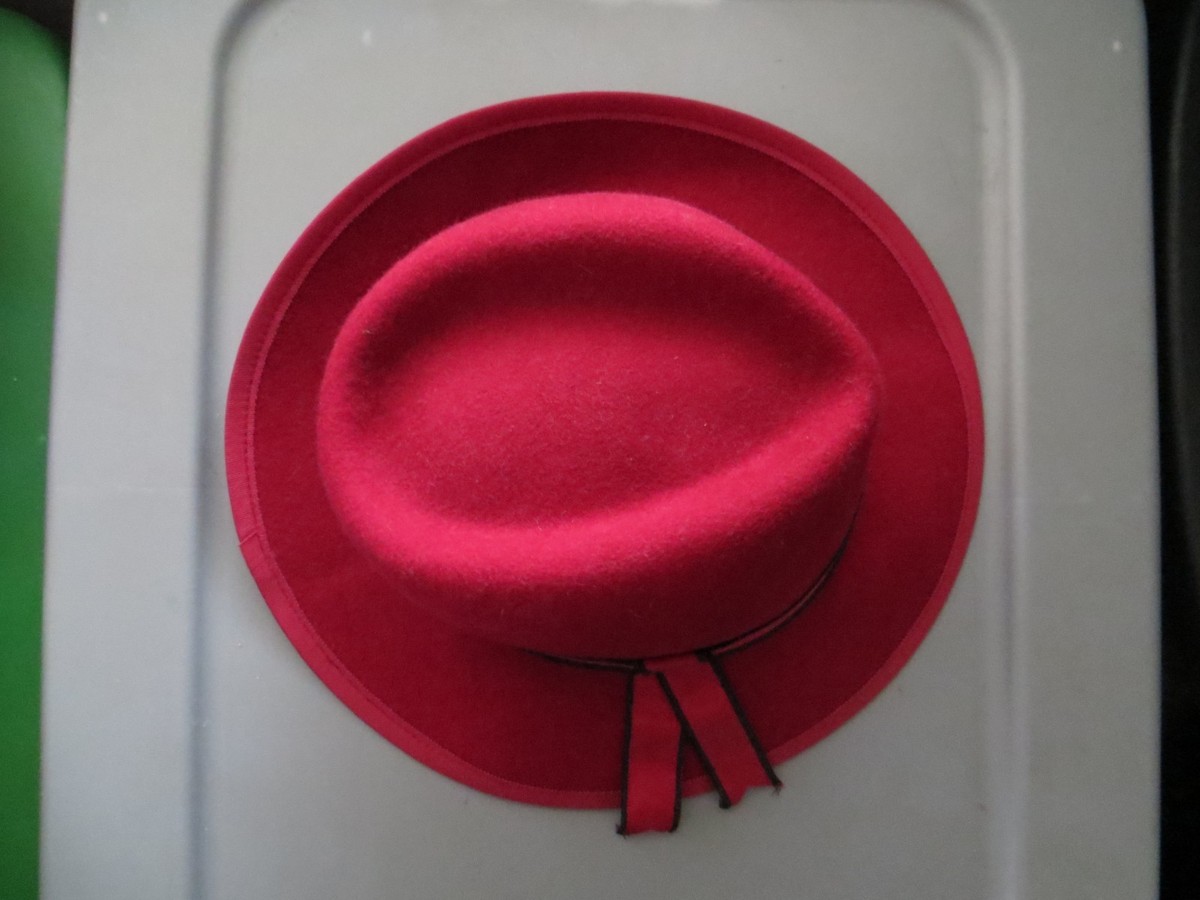 Vintage Delisa Wool Burgundy Sequin Cocktail Brim Hat Daytons Tag LatentHartVintage - Etsy main image 3