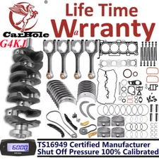 GDI G4KJ 2.4L Engine Rebuild Overhaul Piston Kit For 2013-2015 HYUNDAI SANTA FE