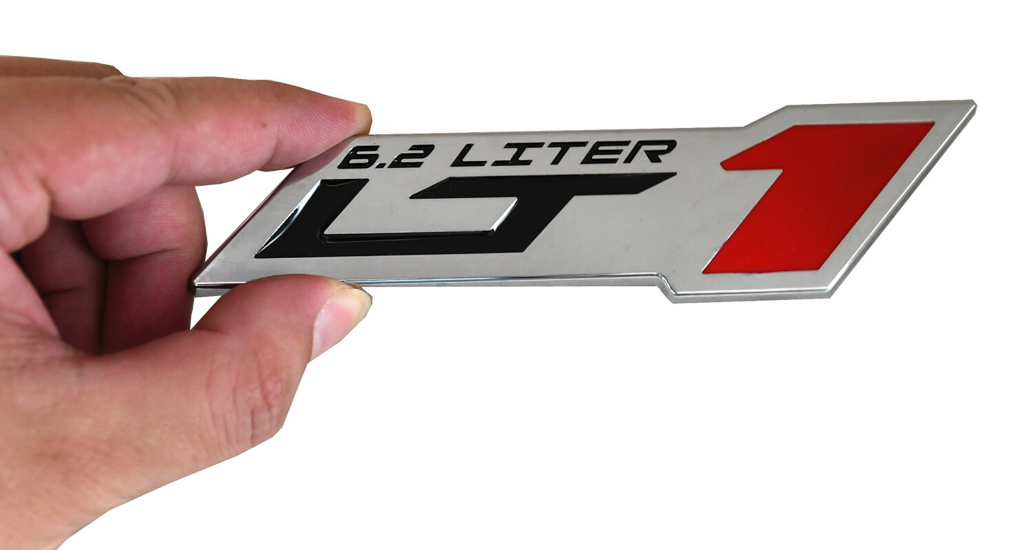 Engine Liter Emblems 1pc LT 1 6.2 Liter