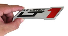 1pc Lt 1 6.2 Liter Zr1 Emblem Engine Hood Badge Decal For C4 C7 Chrome Red
