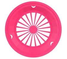 Sturdy Vented Paper Plate Holder - 4 Pack Pink