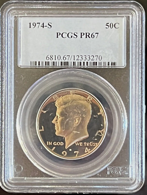 PCGS PR69DCAM 1974F 独50ペニヒ 【鏡面最高鑑定】 1974-S Kennedy Half Dollar PR69DCAM PCGS