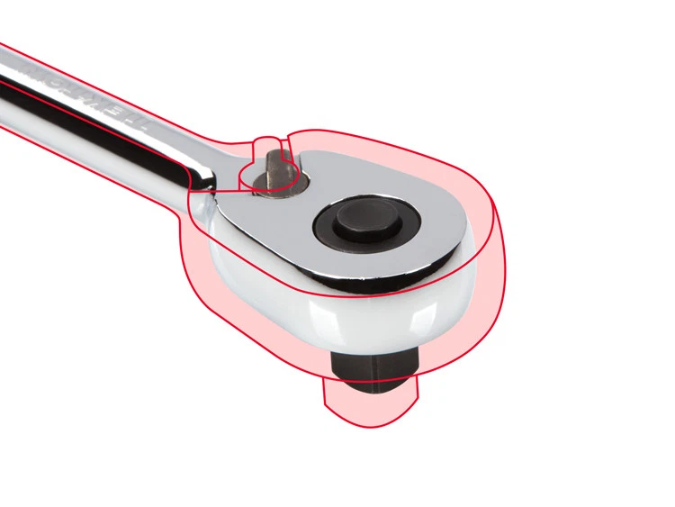 TEKTON 1/4-Inch Drive x 3-Inch Stubby Quick-Release Ratchet (90T) | SRH11003 - Image 3 of 4
