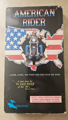 American Rider VHS 1989 Motorcycle Biker Film Uncut Adult Oriented ...