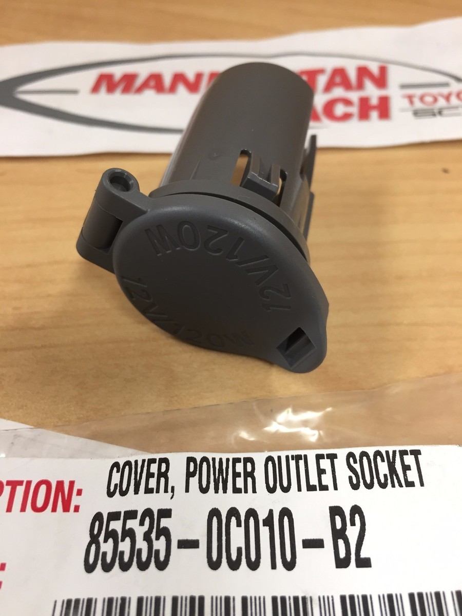 Tacoma 05-11 Toyota OEM Dash Power Outlet Cover GRAY 85535-0C010