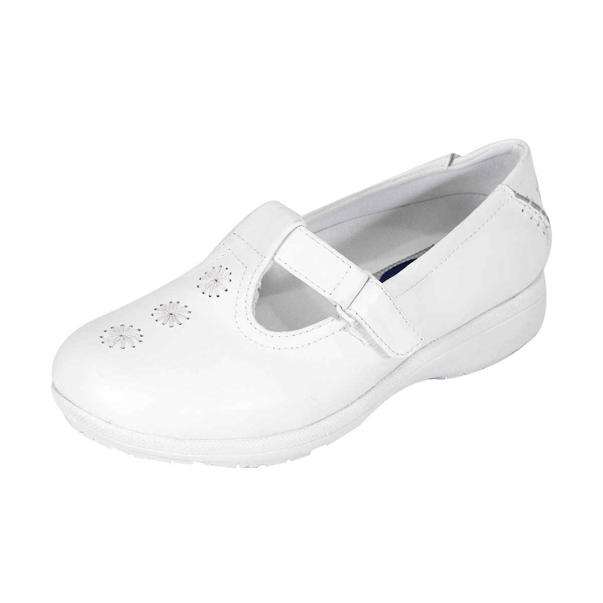 👟 24 HOUR COMFORT Lily Women's Wide Width T-Strap Leather Shoes