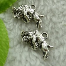 Envío Gratis 128 piezas Dijes Tibet Plata Cabra 18X16mm B2626
