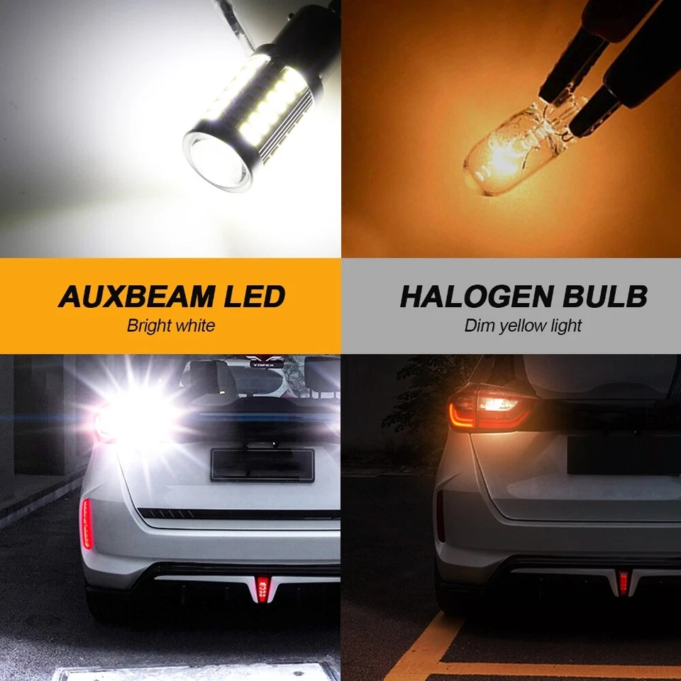 Светодиодные резервные лампы заднего хода AUXBEAM 1156 7506 белые для Toyota Tacoma 95-2000 - Изображение 4 из 4