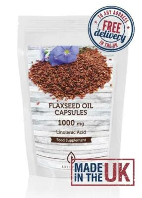 HEALTHY MOOD Flaxseed Linseed oil 1000mg Linolenic Acid Capsules