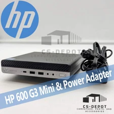 HP 600 G3 Mini Micro i5-7500T 16GB RAM 1.92TB SSD WIFI Win10 PRO w/Power Adapter