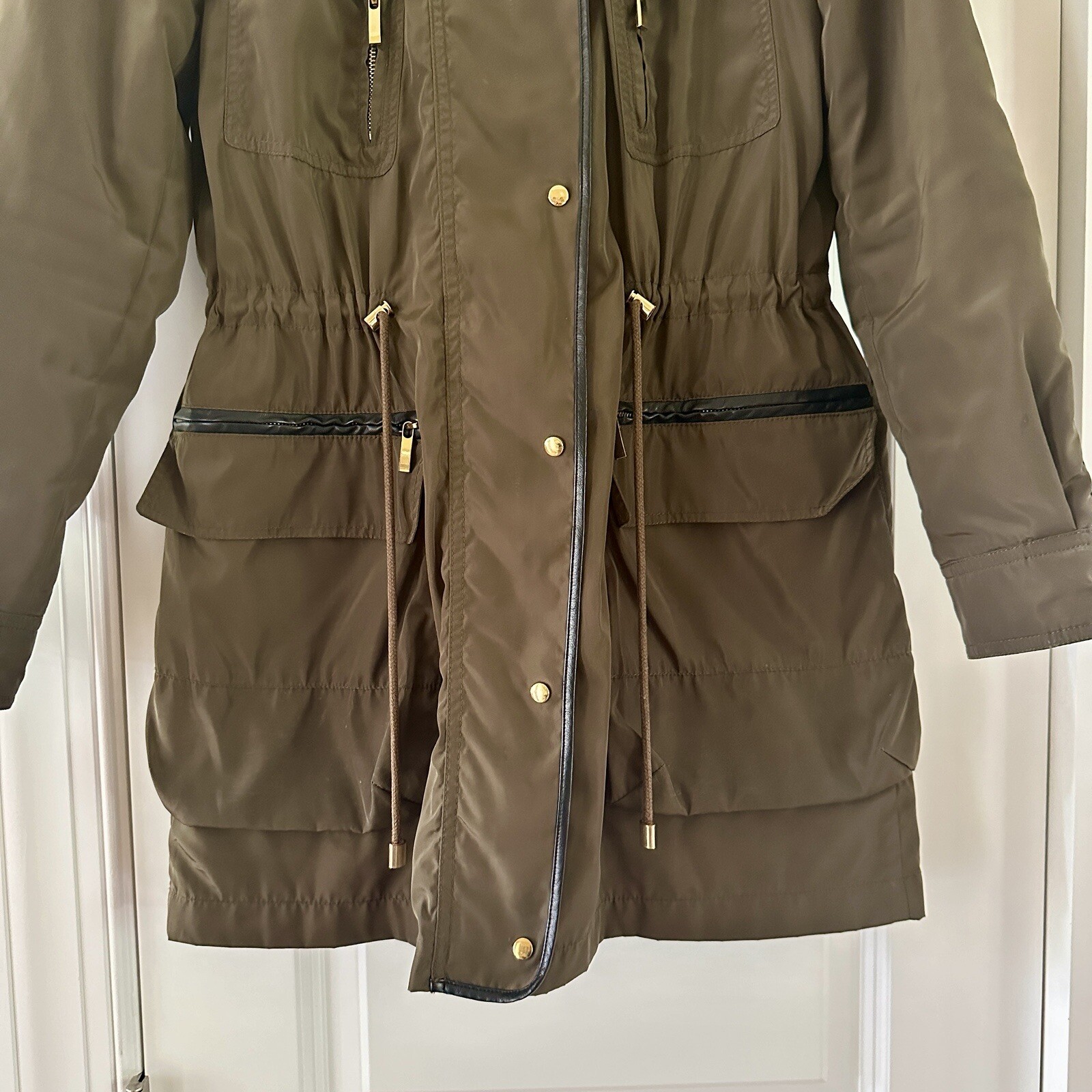 Zara basic collection lightweight hunter green ut… - image 4