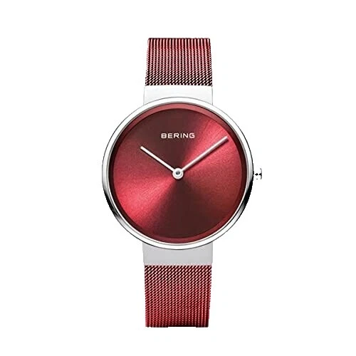 Классические наручные часы BERING из нержавеющей стали с ремешком