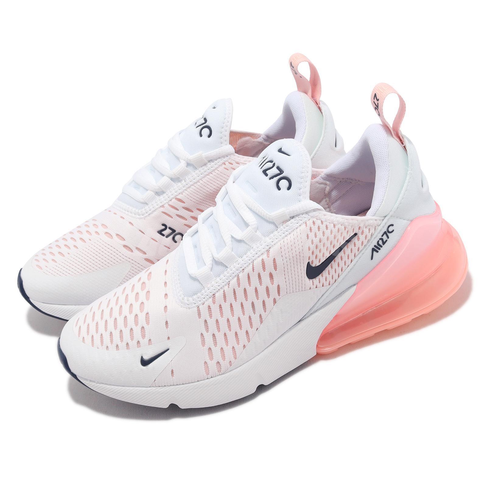 Nike Max 270 White Bleached Coral Pink Women Shoes AH6789-110 | eBay