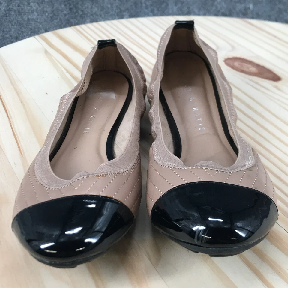 Zapatos Kelly & Katie Jóvenes 5 Jolisa Ballet Pisos Beige Imitación Cuero Comodidad Bajos Foto 4 de 4