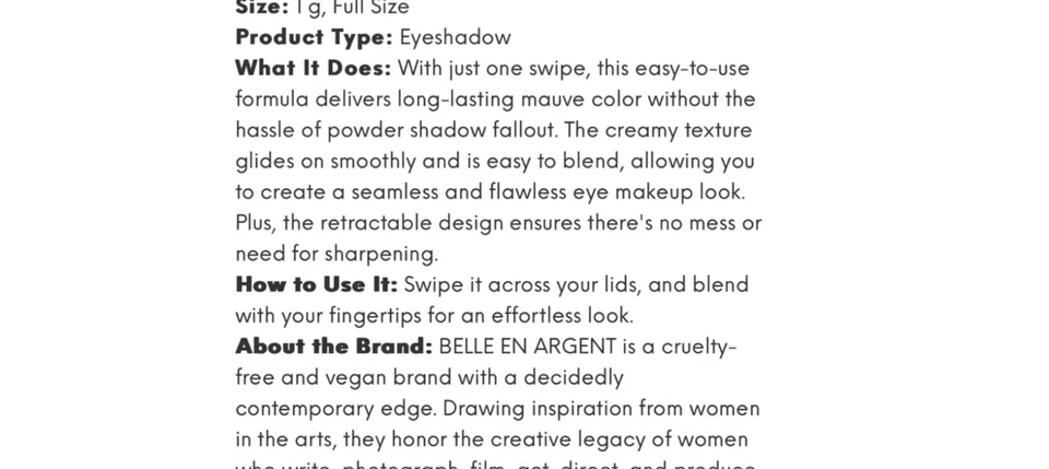 Belle En Agent Eyeshadow Stick--Annika - Image 3 of 3