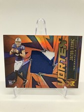 2020 PANINI XR JACOB EASON ROOKIE VORTEX MATERIALS ORANGE 2 COLOR  /25 No. VX-16
