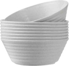 Cereal Bowl, Set of 8 Soup Bowls 36 Ounces Unbreakable Wheat Straw Bowls