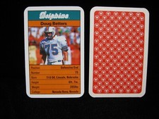 1987 Doug Betters Miami Dolphins "Ace Fact Pack" United Kingdom #75
