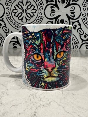 Colored Cat Coffee Mug