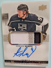 2017-18 Adrian Kempe Upper Deck Premiere Rookie Jersey Auto Patch RPA RC /299