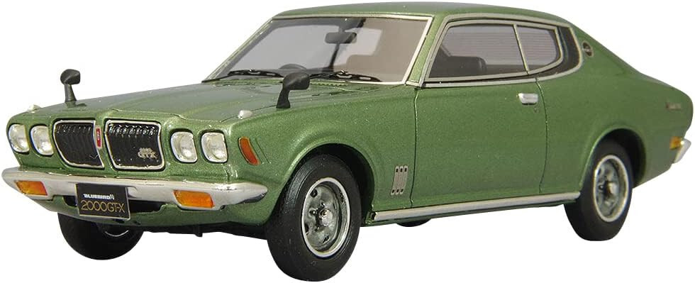 ENIF 1/43 NISSAN BLUEBIRD U 2000GTX 2-дверный с жестким верхом 1974 Зеленый ENIF0072