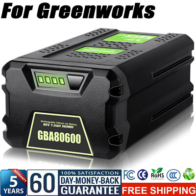 For Greenworks Pro 80Volt Max 7.0Ah Lithium Ion Battery GBA80200 GBA80250 New