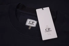 C.P. (CP) Company NWT Crew Neck Sweat Shirt Size M In Blue With Logo Chest 