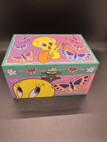 Looney Tunes Ballerina Tweety Bird Music Jewelry Box Vintage 2000 - Picture 1 of 9