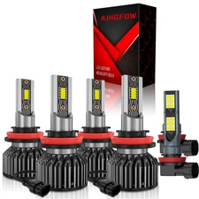 For Nissan Rogue 2014-2020 Combo LED Headlight High Low + Fog light bulbs Kit